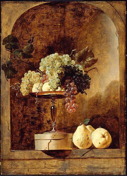 Frans Snyders Grapes Peaches and Quinces in a Niche Spain oil painting art